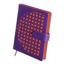 Дневник недатированый ELEKTRA Buromax. Фотмат А5, 320 листов. Фиолетовый с оранжевым