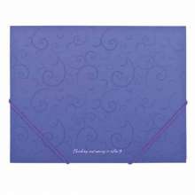 Папка на резинках Buromax Barocco А5, фиолетовая
