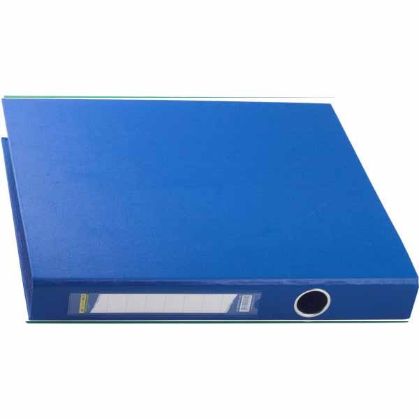 Регистратор Buromax А4 35 мм, кольцевой механизм, 4 кольца PVC, синий