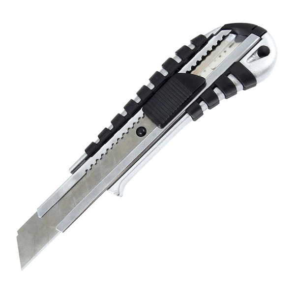 Нож Axent 18 мм с металлическим направляющим и резиновыми вставками