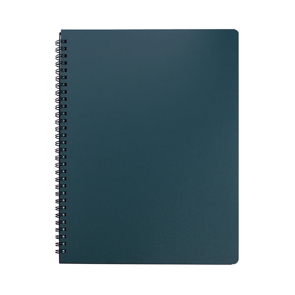 Книжка записная на пружине BuroMax "OFFICE" А4 96 листов в клетку | пластиковая обложка, зелёный