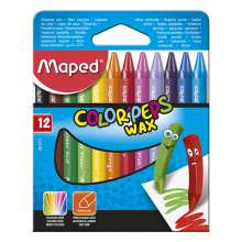 Мелки восковые Maped COLOR PEPS Wax Crayons 12 цветов