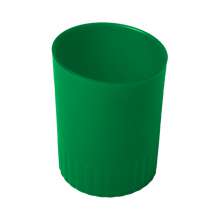 Стакан пластиковый для письменных принадлежностей BuroMax JOBMAX 70х90 мм | зелёный