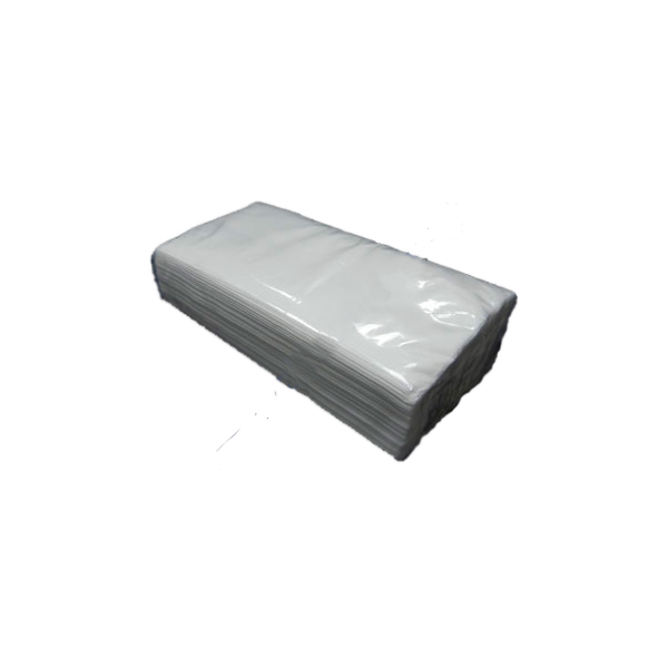 Салфетки 10х21 150 штук 2 слойные косметические в полиэтиленовой упаковке | белые (8 * 3 / я)
