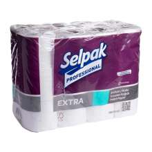 Туалетная бумагу SELPAK Extra 2-х слойная 22.3м 24 рулона целлюлоза|  белая супер-32761830