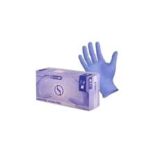 Перчатки Медицинские Sempercare нитриловые фиолетовые-плотные без пудры 200 штук в боксе размер М 7-8 (7% ПДВ)