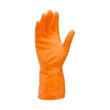 Перчатки хозяйственные Z-BEST Professional Line-45193 плотные оранжевые латексные размер S-7 пара | 100 упаковок в ящике