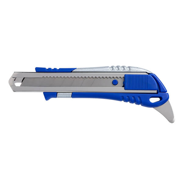 Нож универсальный BuroMax 18 мм металлическая направляющяя с дополнительным Крючком