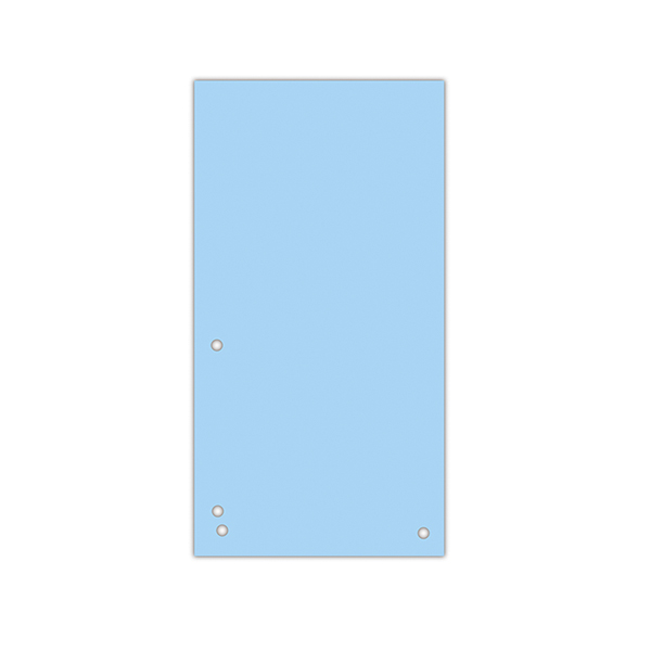 Индекс-разделитель Donau картон 105х230 мм 100 штук, синий