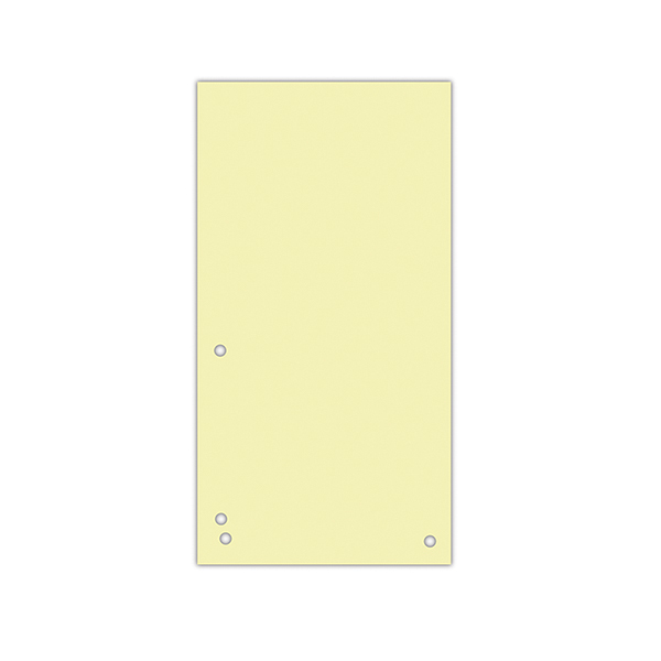 Индекс-разделитель Donau картон 105х230 мм 100 штук, жёлтый