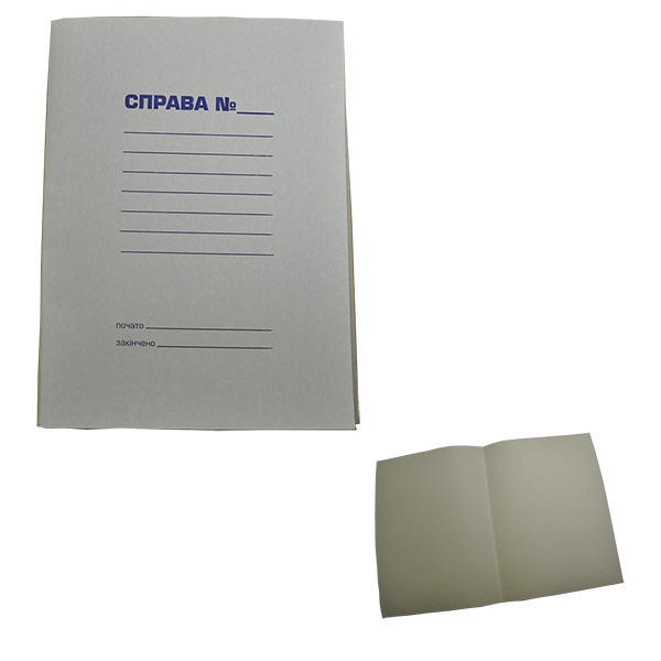 Папка картонная А4 "СПРАВА" BuroMax 0,35 мм