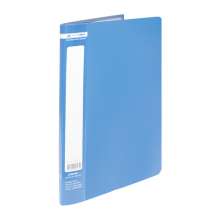 Папка пластиковая А4 с 10 файлами Buromax JOBMAX, синяя
