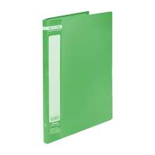 Папка пластиковая А4 с 20 файлами Buromax JOBMAX, зелёная