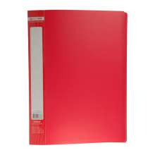 Папка пластиковая А4 с 30 файлами Buromax JOBMAX, красная