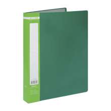 Папка пластиковая А4 с 40 файлами Buromax JOBMAX, зелёная