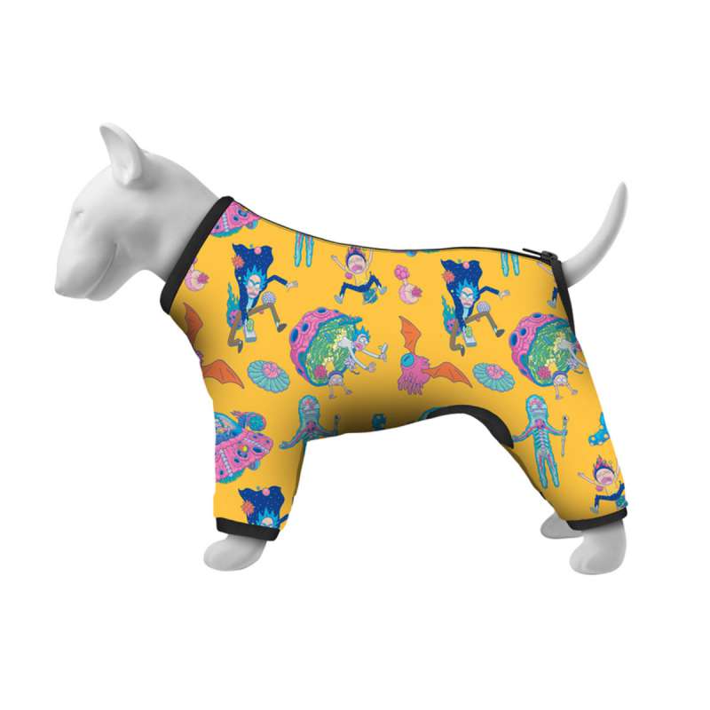 Вітровка для собак WAUDOG Clothes, малюнок "Рік та Морті 3", S40, В 56-59 см, С 37-40 см