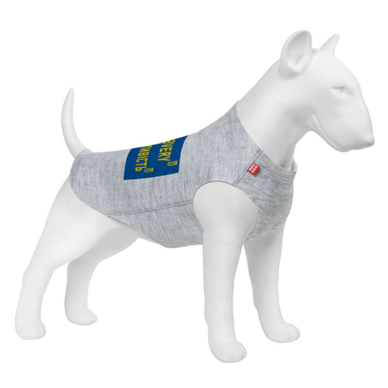 Майка для собак WAUDOG Clothes малюнок "Сміливість", XS22, B 30-35 см, С 19-24 см Майка для собак WAUDOG Clothes малюнок "Сміливість", XS22, B 30-35 см, С 19-24 см