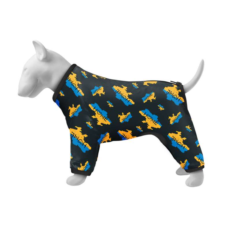 Вітровка для собак WAUDOG Clothes .малюнок "Дім", S40, В 56-59 см, С 37-40 см