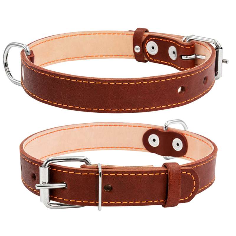 Нашийник "CoLLaR" подвійний (ширина 25мм, довжина 38-50см) коричневий Нашийник "CoLLaR" подвійний (ширина 25мм, довжина 38-50см) коричневий