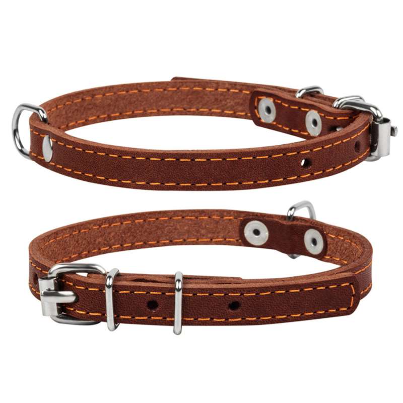 Нашийник "CoLLaR" одинарний (ширина 14мм, довжина 27-35см) коричневий Нашийник "CoLLaR" одинарний (ширина 14мм, довжина 27-35см) коричневий