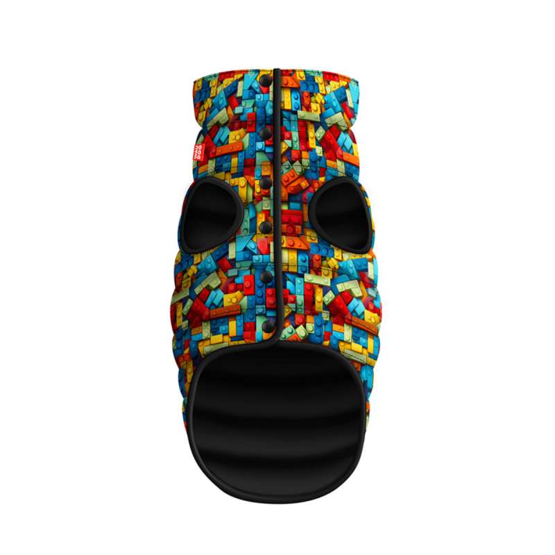 Курточка для собак WAUDOG Clothes малюнок "Блоки", S40, В 52-55 см, С 36-39 см Курточка для собак WAUDOG Clothes малюнок "Блоки", S40, В 52-55 см, С 36-39 см