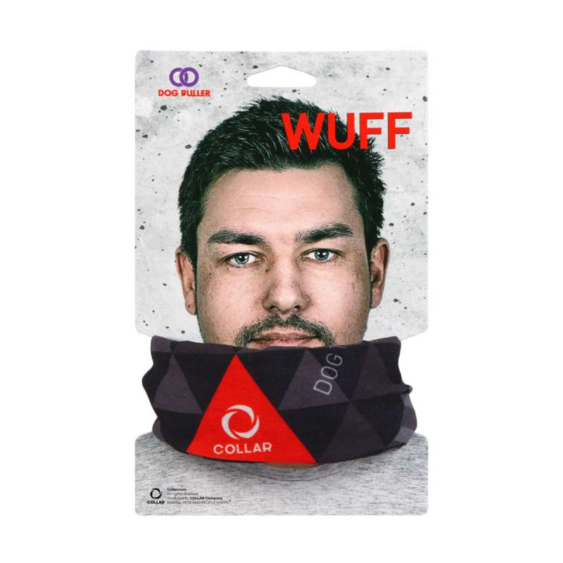 Багатофункційний головний убір Wuff, поліестер, чорний Багатофункційний головний убір Wuff, поліестер, чорний