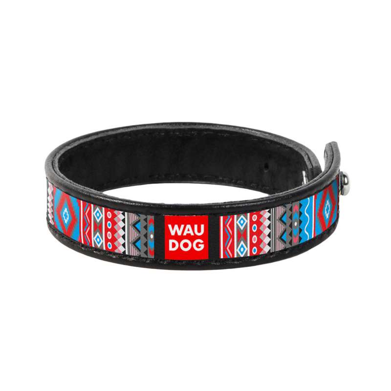 Браслет WAUDOG Design з малюнком "Етно", преміум шкіра (ширина 15мм, довжина 18-20см) чорний Браслет WAUDOG Design з малюнком "Етно", преміум шкіра (ширина 15мм, довжина 18-20см) чорний