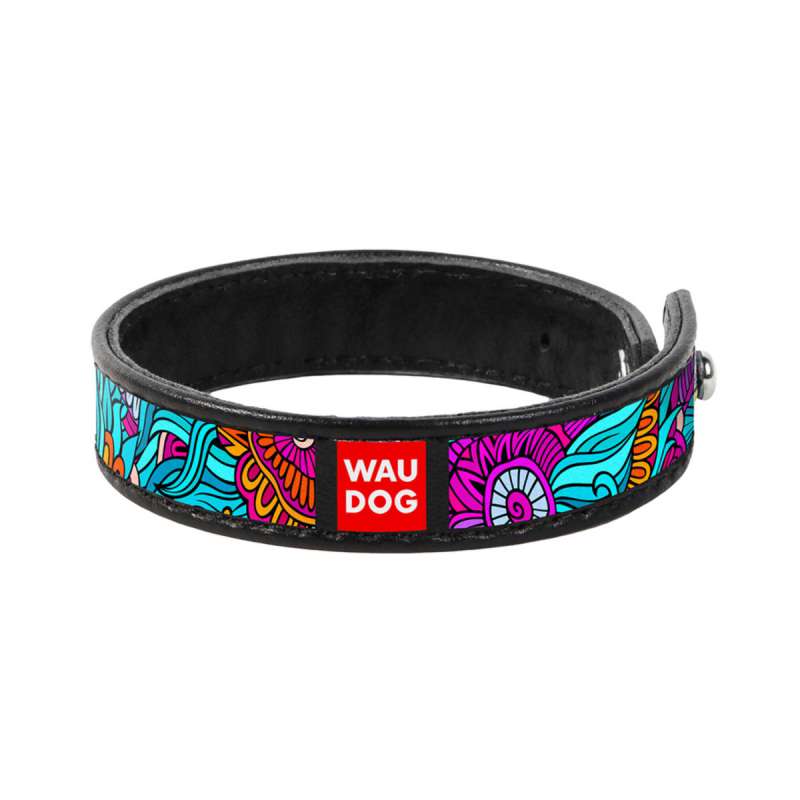 Браслет WAUDOG Design з малюнком "Літо", преміум шкіра (ширина 15 мм, довжина 18-20 см) чорний Браслет WAUDOG Design з малюнком "Літо", преміум шкіра (ширина 15 мм, довжина 18-20 см) чорний