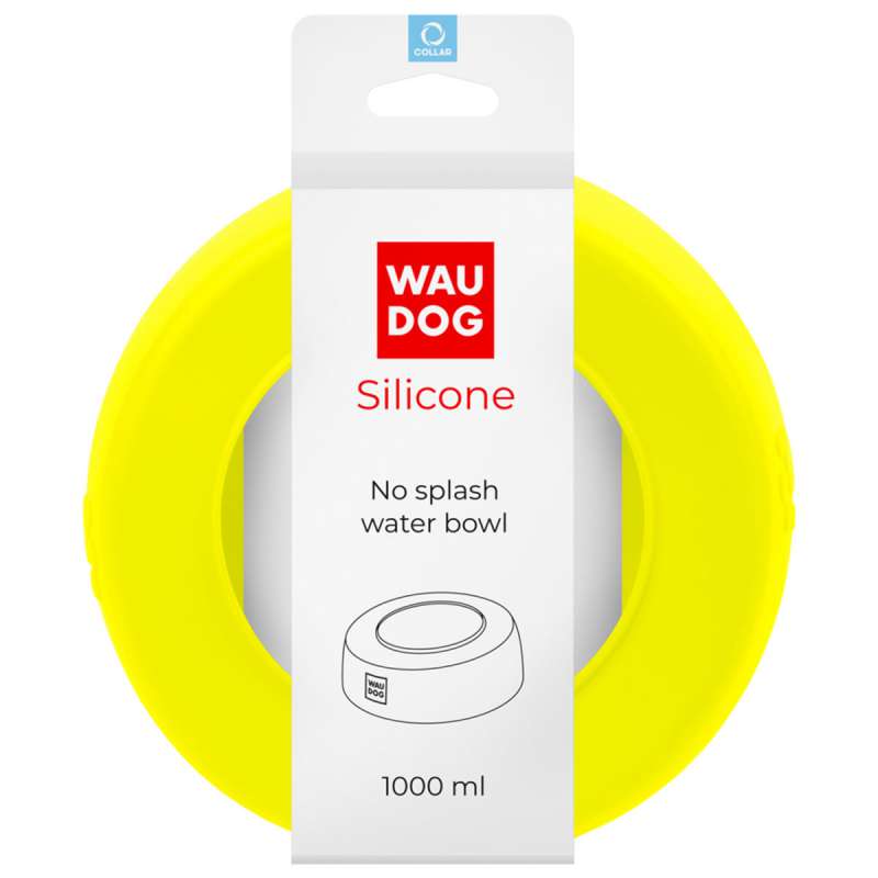 Миска-непроливайка WAUDOG Silicone 1 л жовтий Миска-непроливайка WAUDOG Silicone 1 л жовтий