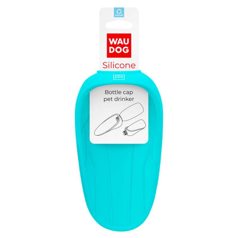 Поїлка-насадка на пляшку WAUDOG Silicone, 165х90 мм блакитний Поїлка-насадка на пляшку WAUDOG Silicone, 165х90 мм блакитний