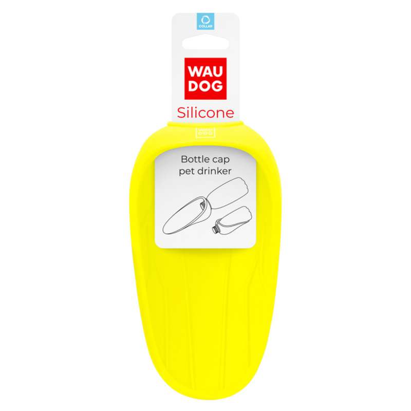 Поїлка-насадка на пляшку WAUDOG Silicone, 165х90 мм жовтий Поїлка-насадка на пляшку WAUDOG Silicone, 165х90 мм жовтий