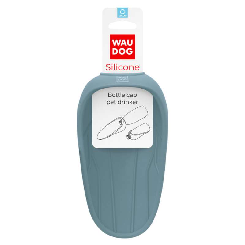 Поїлка-насадка на пляшку WAUDOG Silicone, 165х90 мм сірий Поїлка-насадка на пляшку WAUDOG Silicone, 165х90 мм сірий