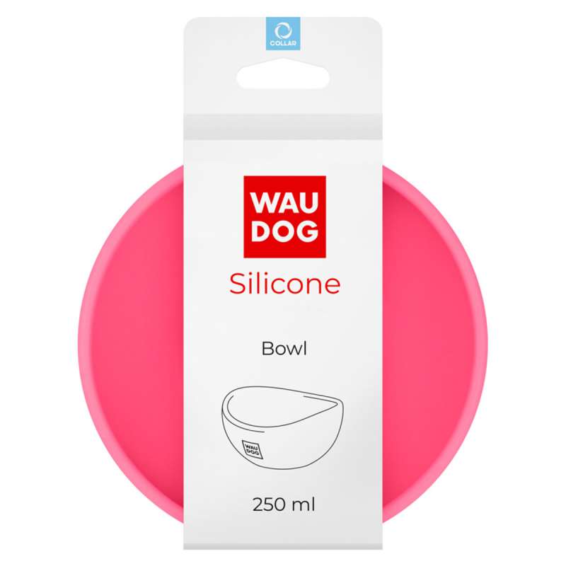 Миска WAUDOG Silicone, 250 мл рожевий Миска WAUDOG Silicone, 250 мл рожевий