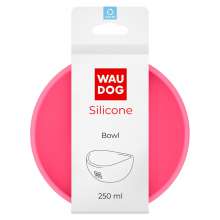 Миска WAUDOG Silicone, 250 мл рожевий