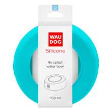 Миска-непроливайка  WAUDOG Silicone, 750 мл блакитний
