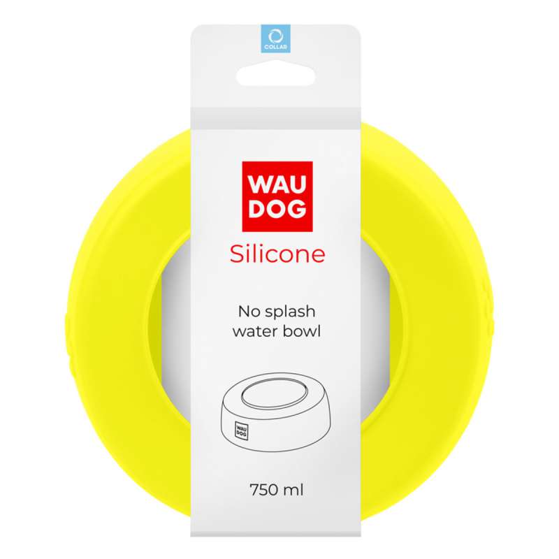 Миска-непроливайка WAUDOG Silicone, 750 мл жовтий Миска-непроливайка WAUDOG Silicone, 750 мл жовтий