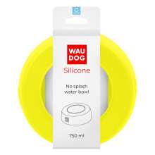 Миска-непроливайка  WAUDOG Silicone, 750 мл жовтий