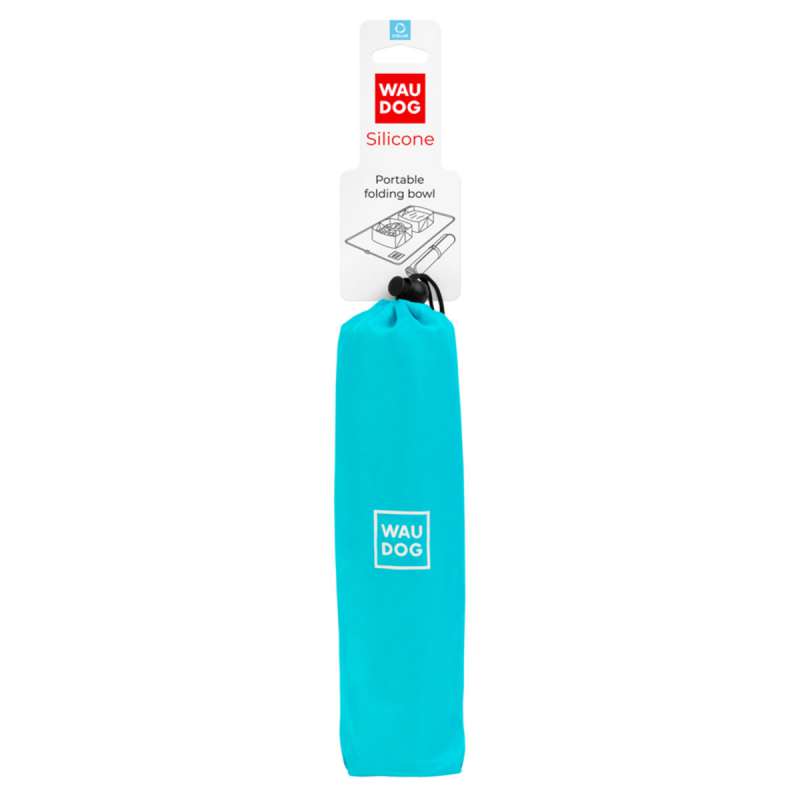 Миска складана WAUDOG Silicone,385х230х50 мм блакитний Миска складана WAUDOG Silicone,385х230х50 мм блакитний