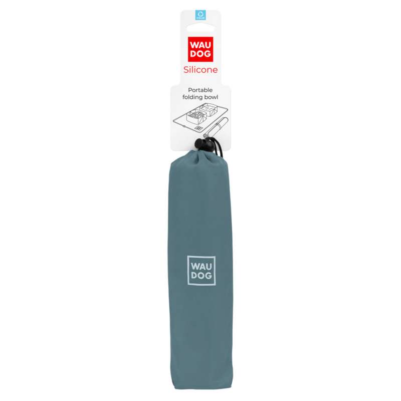 Миска складана WAUDOG Silicone,385х230х50 мм сірий Миска складана WAUDOG Silicone,385х230х50 мм сірий