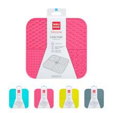 Килимок для злизування WAUDOG Silicone, 190х190х10 мм, рожевий
