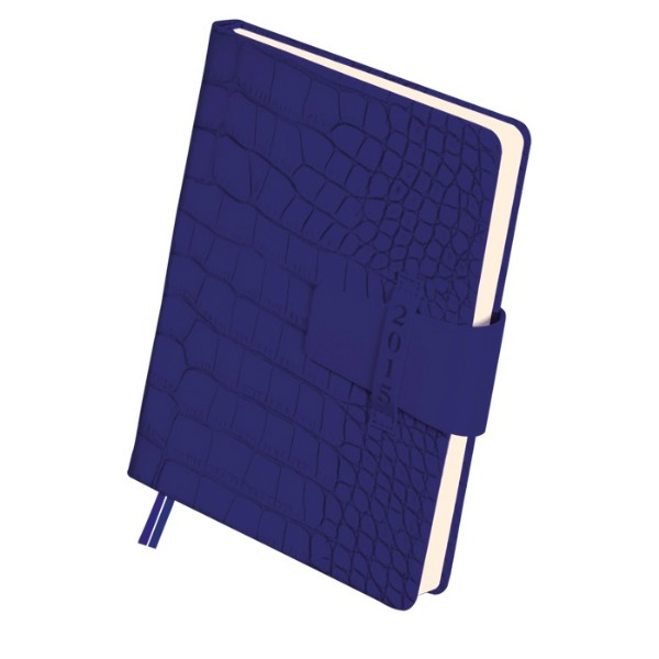 Дневник недатированый CROCO Buromax. Фотмат А5, 320 листов. Синий
