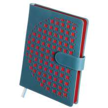 Дневник недатированый ELEKTRA Buromax. Фотмат А5, 320 листов. Голубой с красным