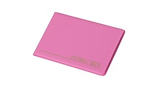 Визитница для 24 визиток Panta Plast PVC, розовая