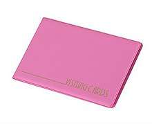 Визитница для 24 визиток Panta Plast PVC, розовая