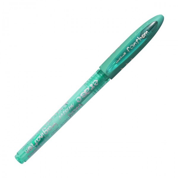 Ручка гелевая Uni Fanthom Erasable Gel, 0.7мм, зелёная