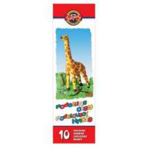 Пластилин Koh-I-Noor Жираф 10цветов, 200г, картонная упаковка