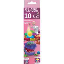 Пластилин Koh-I-Noor Stop bacteria, 10цветов, 200г., картонная упаковка