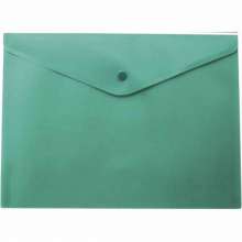 Папка-конверт на кнопке Buromax JOBMAX А4, зелёная
