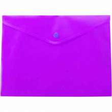 Папка-конверт на кнопке Buromax JOB А4, фиолетовая