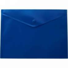 Папка-конверт на кнопке Buromax JOB А5, синяя